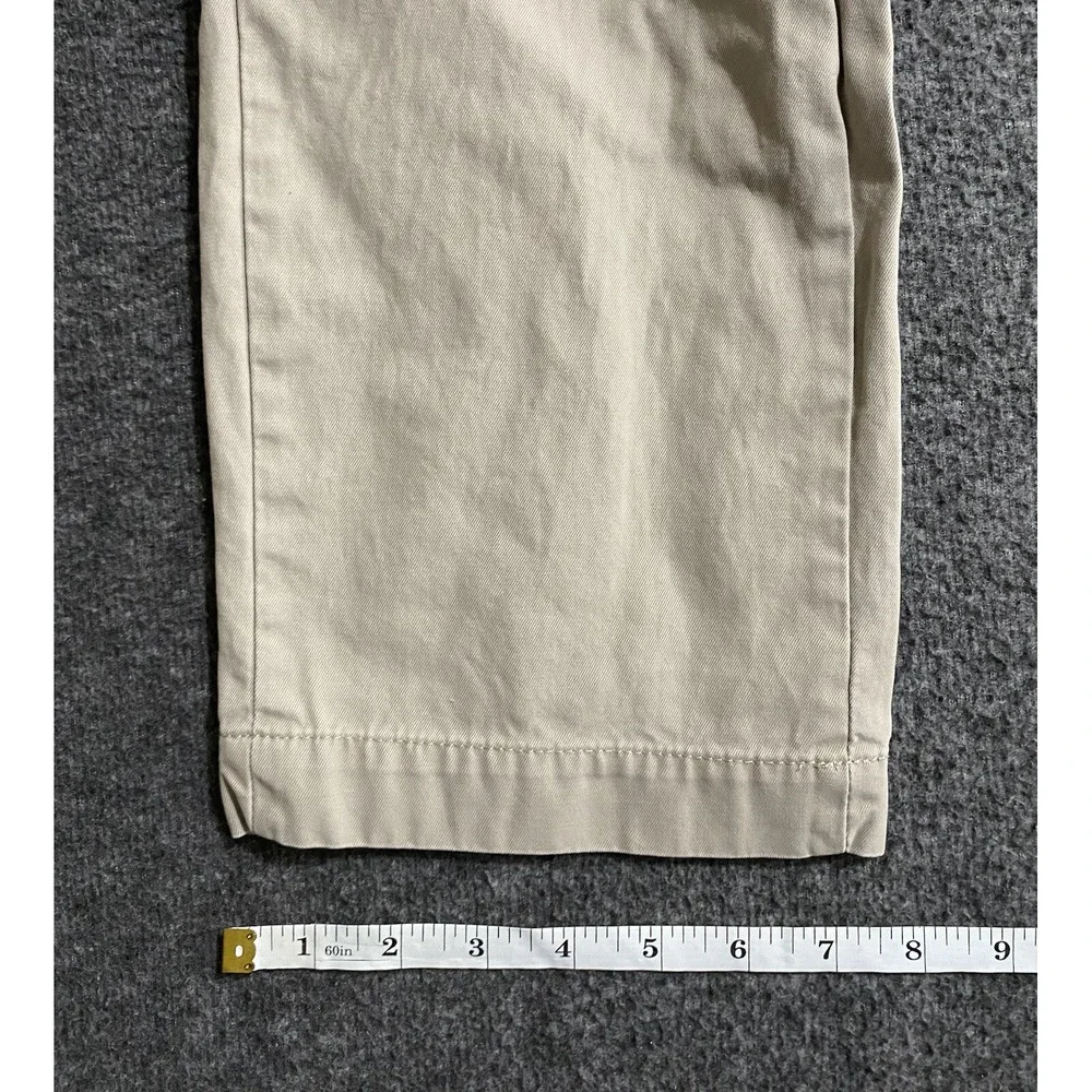 Banana Republic Aiden Chino Mens Pants Beige Casual 33x34 Straight Leg